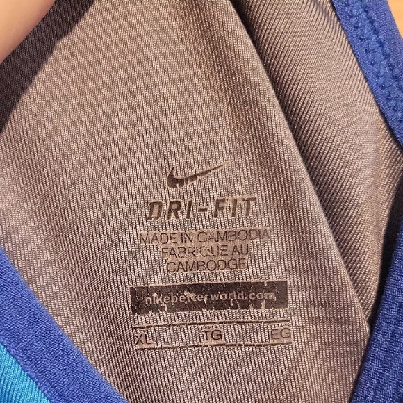 Nike Racerback Tank Top in Vibrant Blue - Picture 2 of 7